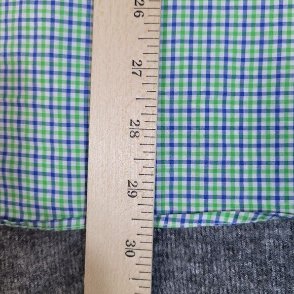 Polo Ralph Lauren Mens Button Up Shirt Size S Green Blue Checkered Long Sleeve - Picture 11 of 11